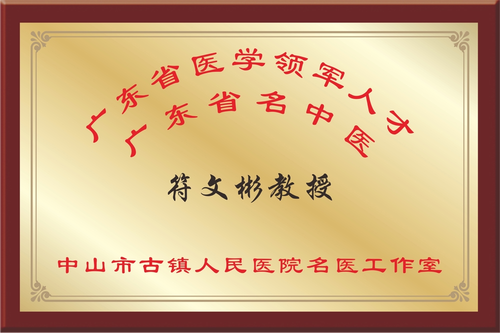 广东省医学领军人物广东省名中医符文彬教授中山市古镇人民医院名医工作室